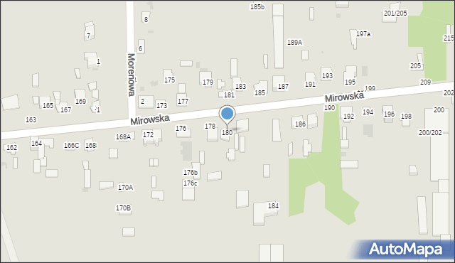 Częstochowa, Mirowska, 29a, mapa Częstochowy