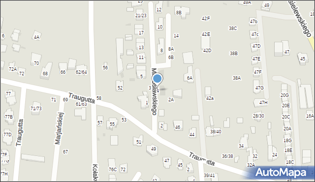 Częstochowa, Mierosławskiego Ludwika, gen., 4, mapa Częstochowy