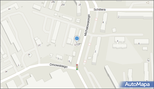 Częstochowa, Michałowskiego Kazimierza, prof., 11/13, mapa Częstochowy
