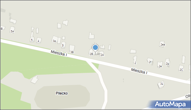 Dąbrowa Górnicza, Mieszka I, 2d, mapa Dąbrowa Górnicza