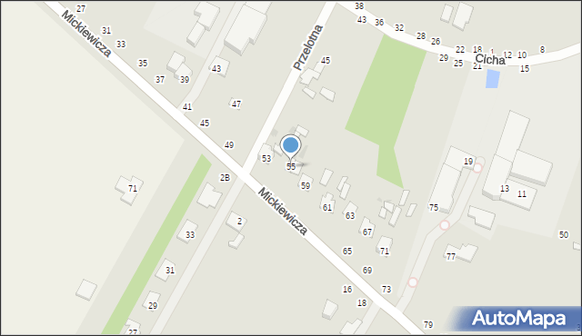 Dęblin, Mickiewicza Adama, 55, mapa Dęblin