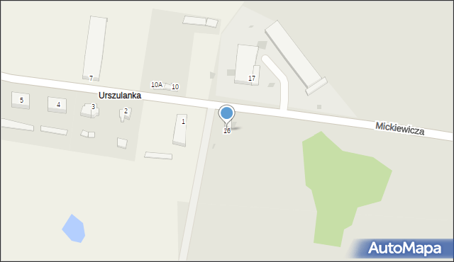 Dobiegniew, Mickiewicza Adama, 16, mapa Dobiegniew