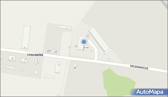 Dobiegniew, Mickiewicza Adama, 17, mapa Dobiegniew