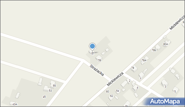 Dobieszowice, Mickiewicza Adama, 57, mapa Dobieszowice