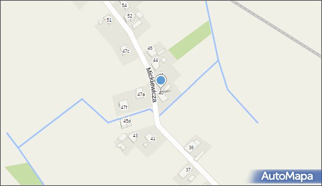 Dobrzeń Wielki, Mickiewicza Adama, 40, mapa Dobrzeń Wielki
