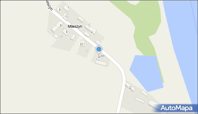 Droglowice, Mileszyn, 11, mapa Droglowice