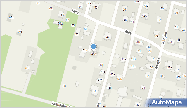 Dziekanów Leśny, Miła, 49A, mapa Dziekanów Leśny