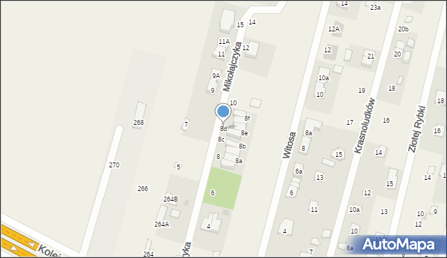 Dziekanów Polski, Mikołajczyka Stanisława, 8d, mapa Dziekanów Polski