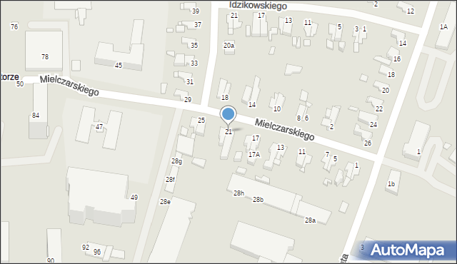 Elbląg, Mielczarskiego Romualda, 21, mapa Elbląga