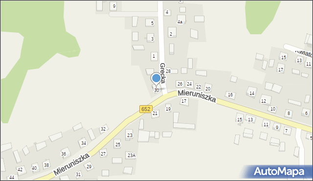 Filipów, Mieruniszka, 30, mapa Filipów