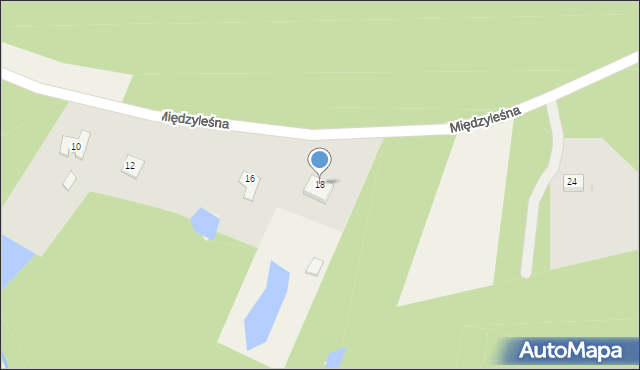 Fletnowo, Międzyleśna, 18, mapa Fletnowo