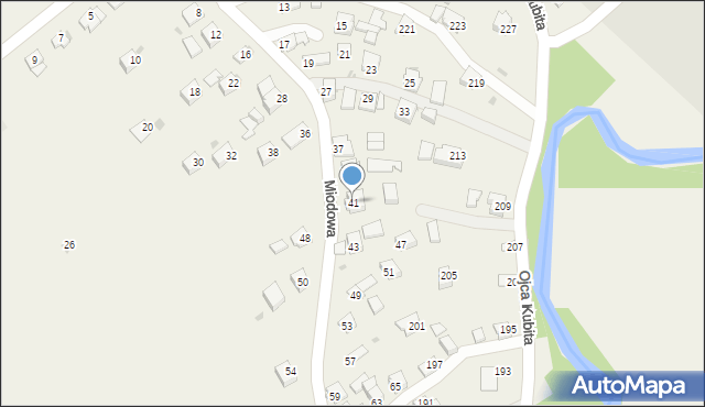 Głowienka, Miodowa, 41, mapa Głowienka