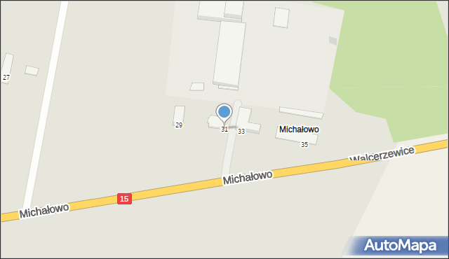 Gniewkowo, Michałowo, 31, mapa Gniewkowo