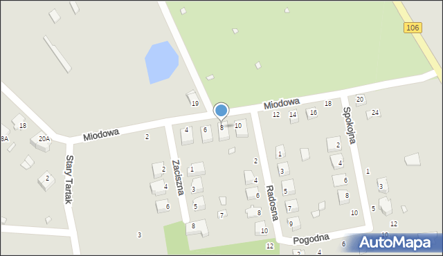 Golczewo, Miodowa, 8, mapa Golczewo