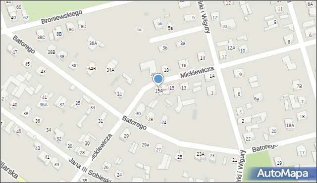 Góra Kalwaria, Mickiewicza Adama, 15A, mapa Góra Kalwaria