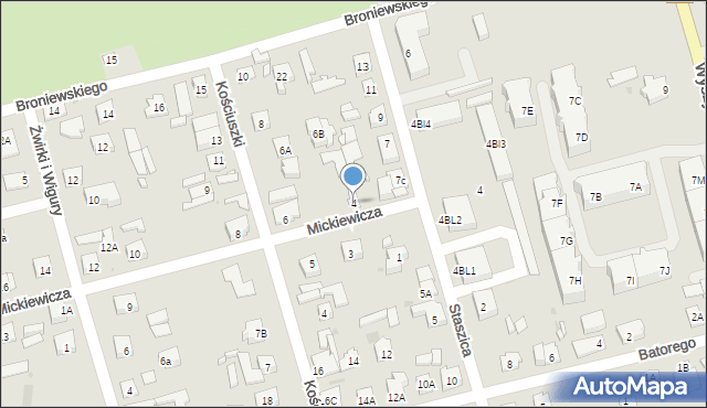 Góra Kalwaria, Mickiewicza Adama, 4, mapa Góra Kalwaria