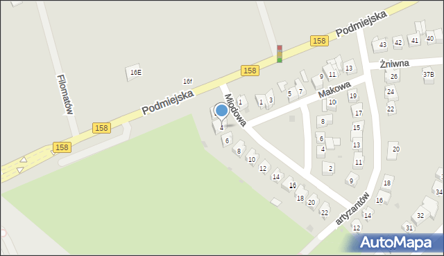 Gorzów Wielkopolski, Miodowa, 4, mapa Gorzów Wielkopolski