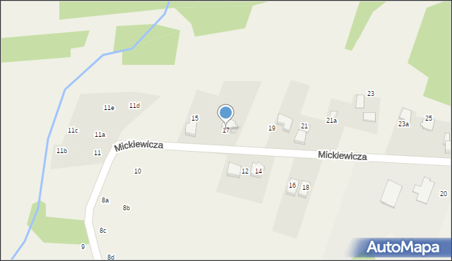 Gorzyce, Mickiewicza Adama, 17, mapa Gorzyce