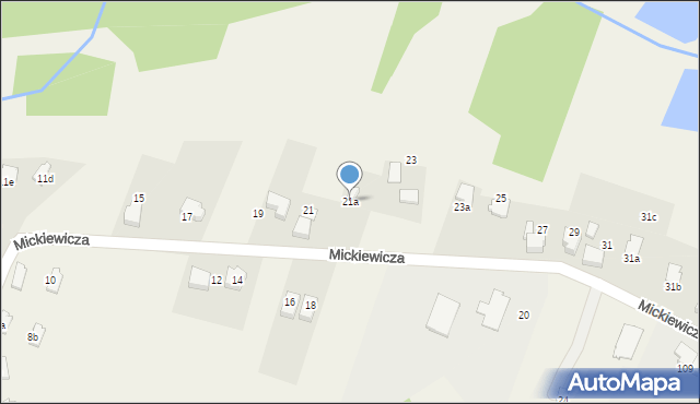 Gorzyce, Mickiewicza Adama, 21a, mapa Gorzyce