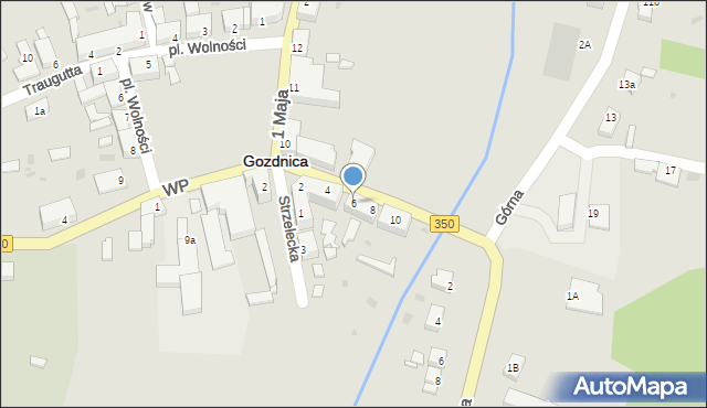 Gozdnica, Mickiewicza Adama, 6, mapa Gozdnica