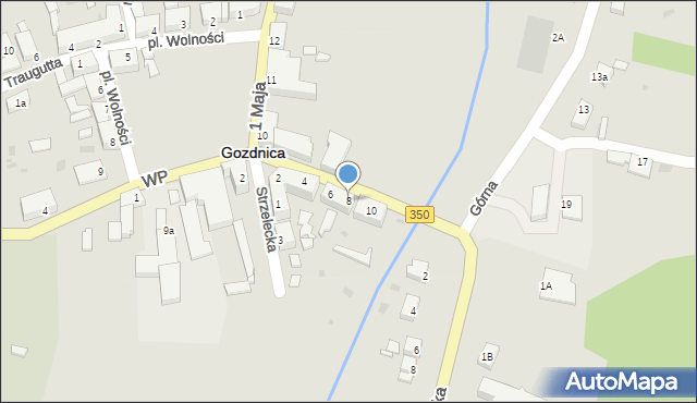 Gozdnica, Mickiewicza Adama, 8, mapa Gozdnica