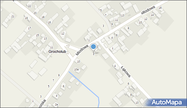 Grocholub, Miodowa, 2, mapa Grocholub