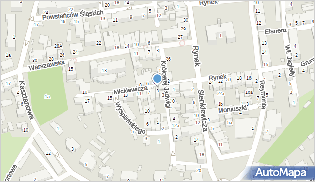 Grodków, Mickiewicza Adama, 3, mapa Grodków