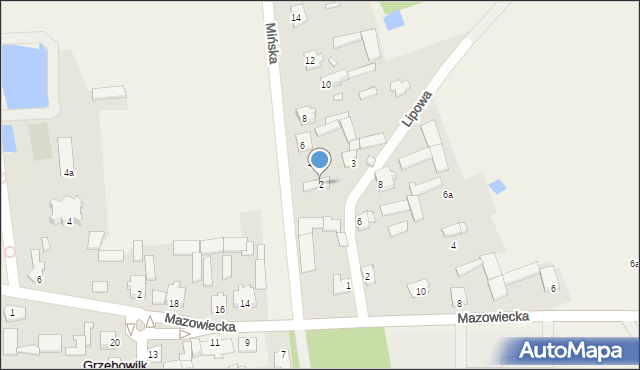 Grzebowilk, Mińska, 2, mapa Grzebowilk