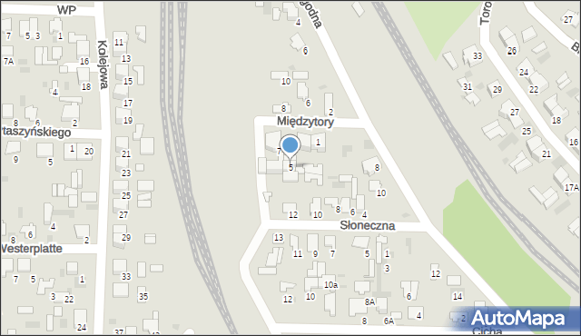 Hajnówka, Międzytory, 5, mapa Hajnówka