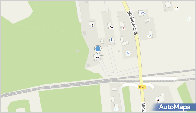 Horyniec-Zdrój, Mickiewicza Adama, 15, mapa Horyniec-Zdrój