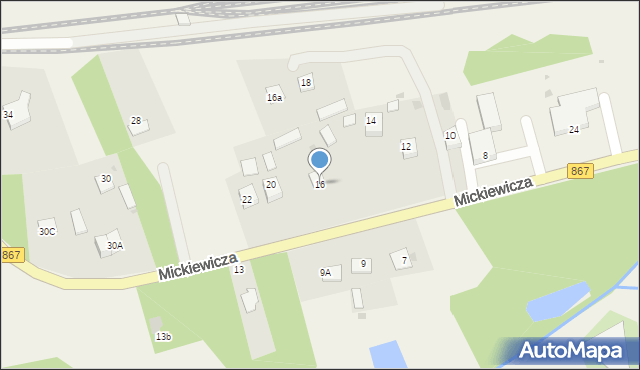 Horyniec-Zdrój, Mickiewicza Adama, 16, mapa Horyniec-Zdrój