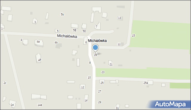 Hrubieszów, Michałówka, 19, mapa Hrubieszów