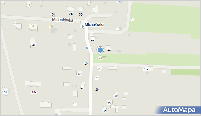 Hrubieszów, Michałówka, 23, mapa Hrubieszów