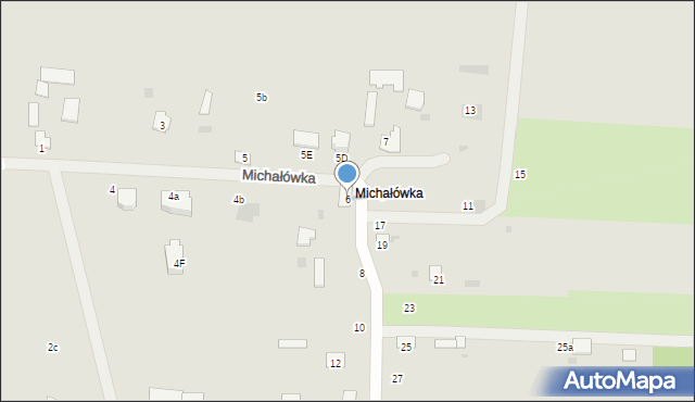 Hrubieszów, Michałówka, 6, mapa Hrubieszów