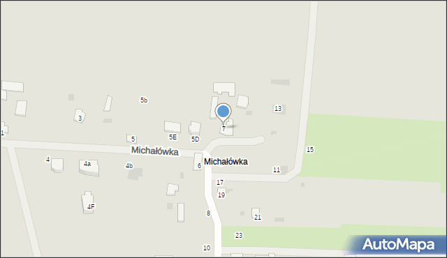 Hrubieszów, Michałówka, 7, mapa Hrubieszów