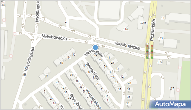 Inowrocław, Mickiewicza Adama, 71, mapa Inowrocławia