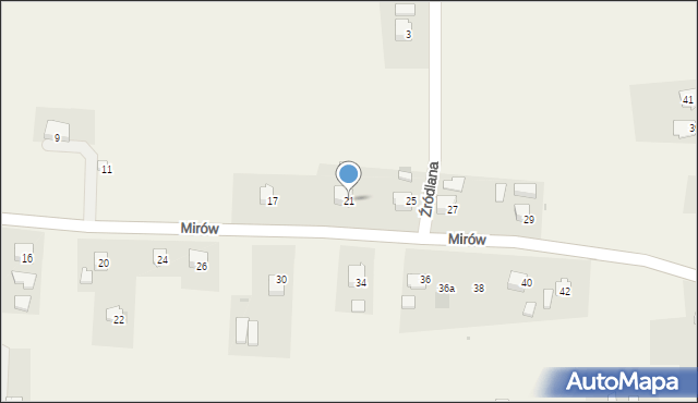 Iskrzyczyn, Mirów, 21, mapa Iskrzyczyn