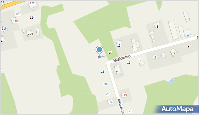 Izdebnik, Misiowiec, 16, mapa Izdebnik