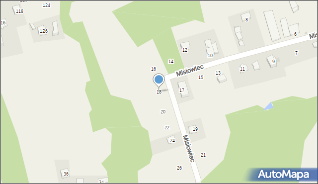 Izdebnik, Misiowiec, 18, mapa Izdebnik