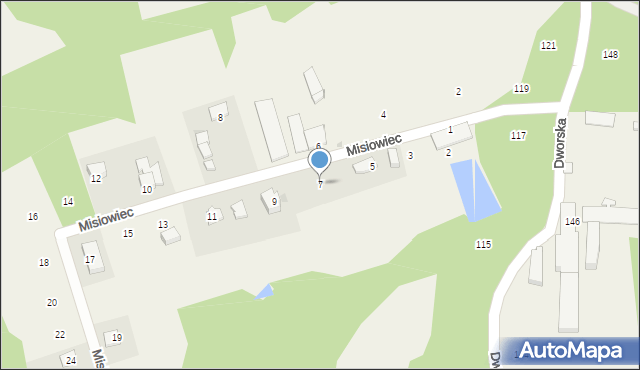 Izdebnik, Misiowiec, 7, mapa Izdebnik