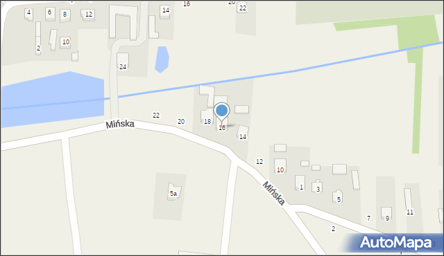 Jakubów, Mińska, 16, mapa Jakubów