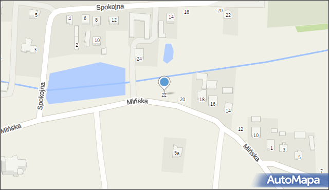 Jakubów, Mińska, 22, mapa Jakubów