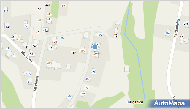 Janowice, Miodowa, 40f, mapa Janowice