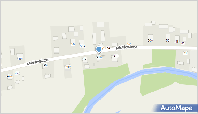 Jastkowice, Mickiewicza Adama, 41A, mapa Jastkowice