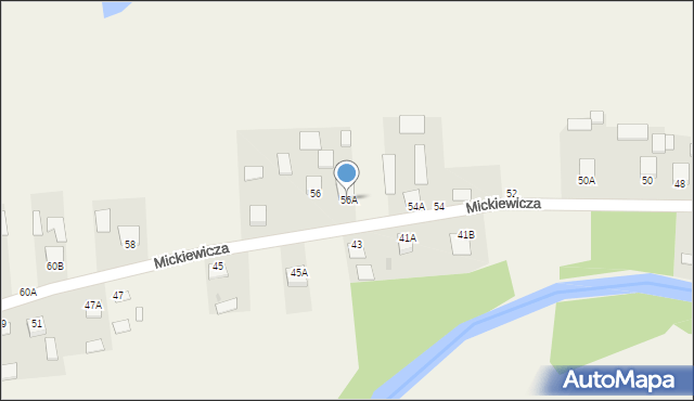 Jastkowice, Mickiewicza Adama, 56A, mapa Jastkowice