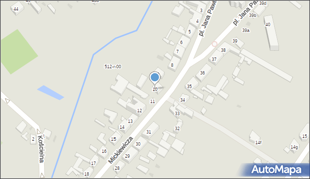 Jastrowie, Mickiewicza Adama, 10, mapa Jastrowie