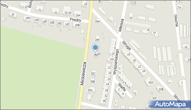 Jawor, Mickiewicza Adama, 35D, mapa Jawor