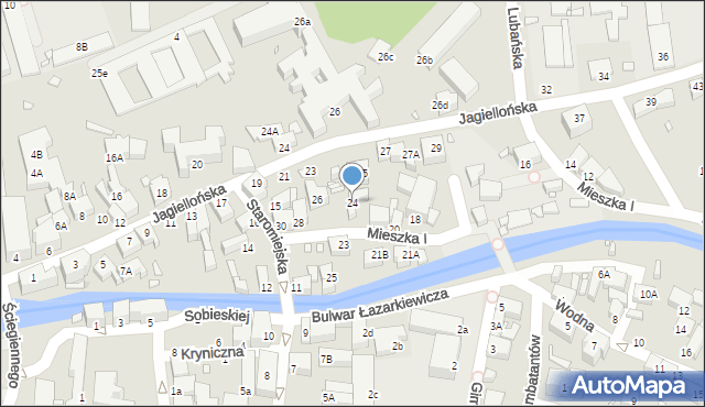 Jelenia Góra, Mieszka I, 24, mapa Jelenia Góra