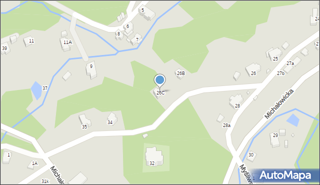 Jelenia Góra, Michałowicka, 26C, mapa Jelenia Góra
