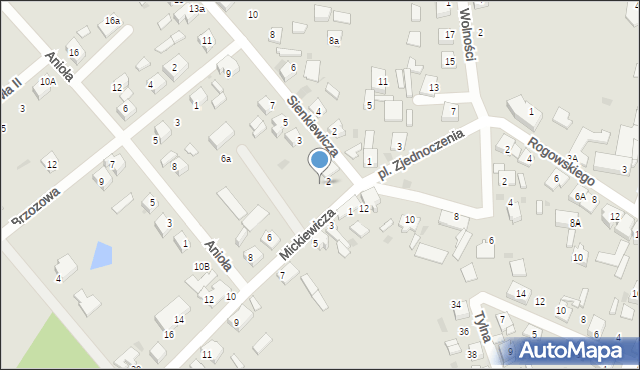 Kalety, Mickiewicza Adama, 4, mapa Kalety